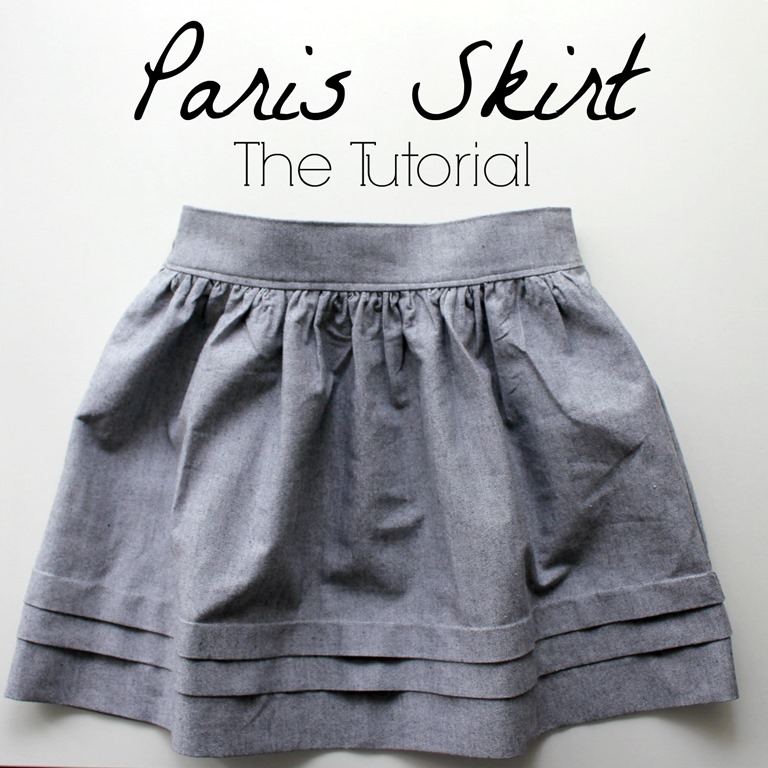 DIY pleated skirt